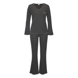 s.Oliver Pijama ecru / gri metalic