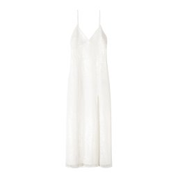 Bershka Rochie de seară alb