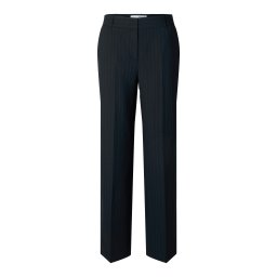 SELECTED Pantaloni cu dungă 'SLFRita' albastru marin / gri