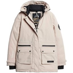 Superdry & Co Parka de iarnă 'City' nisipiu / negru