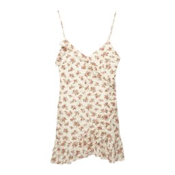 Pull&Bear Rochie de vară ecru / verde / roz pal