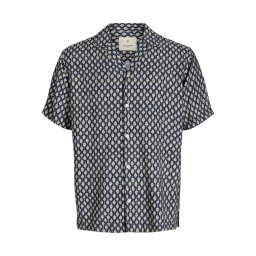 JACK & JONES Cămașă 'JPRBLULincoln' maro cămilă / albastru noapte
