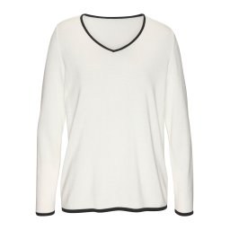 VIVANCE Pulover negru / alb