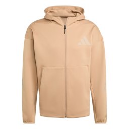 ADIDAS SPORTSWEAR Bluză cu fermoar sport 'Z.N.E.' bej / gri deschis