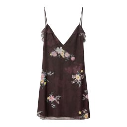 Bershka Rochie de vară verde / mov vânătă / roz / alb