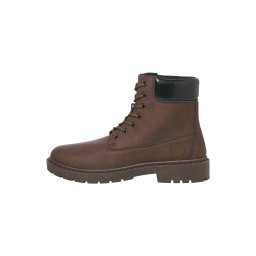 JACK & JONES Bocanci cu șireturi 'JFWAINSWORTH' maro / negru