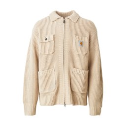 Carhartt WIP Geacă tricotată 'Chore' alb kitt