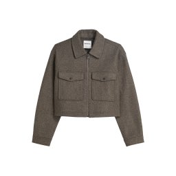 Bershka Geacă de primăvară-toamnă maro