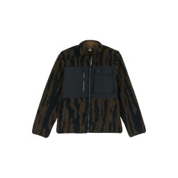 Volcom Jachetă fleece 'STORM STONE' verde închis / negru