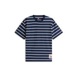 Tommy Jeans Tricou albastru marin / alb