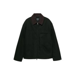 Pull&Bear Geacă de primăvară-toamnă ciocolatiu / oliv