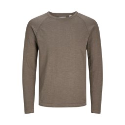Jack & Jones Plus Pulover 'JJBREEZE' ciocolatiu