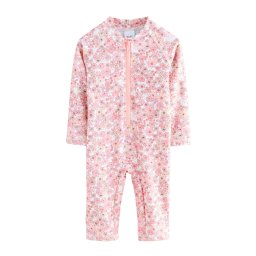 Next Costum de baie întreg ciclam / roz / roz pudră / alb