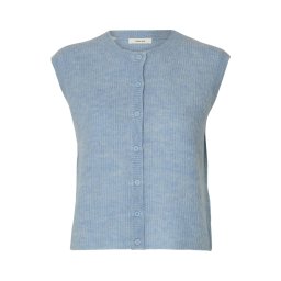 SELECTED Vestă tricotată 'SLFLulu' albastru deschis