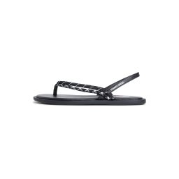 Tommy Jeans Flip-flops negru / alb