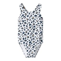 NAME IT Costum de baie întreg 'NMFZANIMAL' albastru noapte / albastru pastel / portocaliu caisă / roz