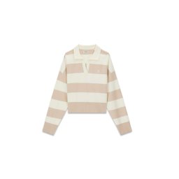 GUESS JEANS Pulover ecru / maro