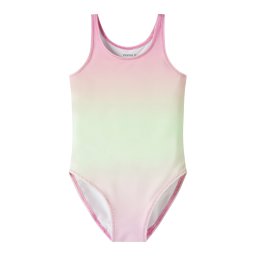 NAME IT Costum de baie întreg 'NMFZie' verde limetă / roz