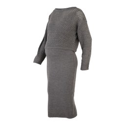 LOVE2WAIT Rochie tricotat gri