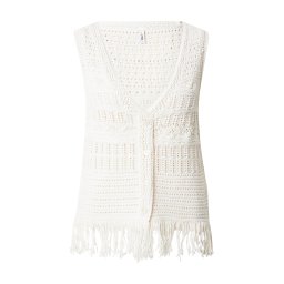 ONLY Vestă 'ONLALIX' ecru
