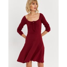 Cool & Sexy Rochie roșu burgundy