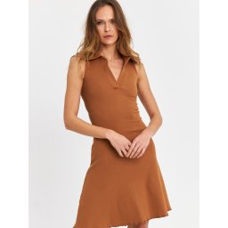 Cool & Sexy Rochie maro coniac