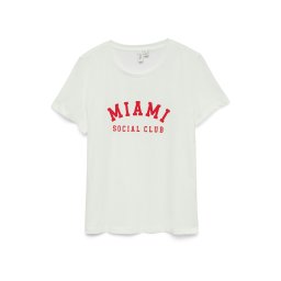 VERO MODA Tricou 'VMJIDA' roșu / alb