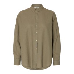 SELECTED FEMME Bluză 'SLFLINNIE-NOVA' oliv