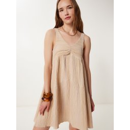 Happiness İstanbul Rochie de vară crem / alb kitt