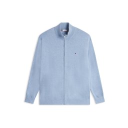 Tommy Hilfiger Big & Tall Geacă tricotată 'ESSENTIAL' albastru fumuriu