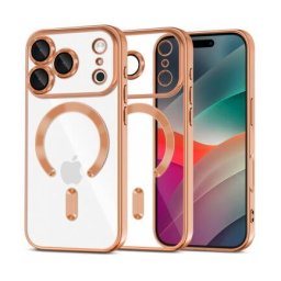 Husa Techsuit Apple iPhone 17 Pro Luxury Crystal Portocaliu