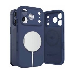 Husa TECH-PROTECT Apple iPhone 17 Pro Silicone Bleumarin