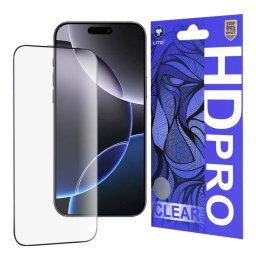 Folie Protectie Lito HD Pro Clear pentru Apple iPhone 16 Pro Max Sticla Securizata Full Glue