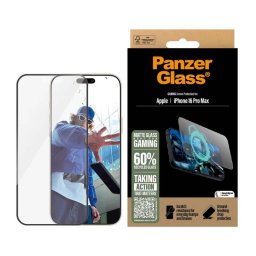 Folie Protectie PanzerGlass Ultra-Wide Fit Gaming pentru Apple iPhone 16 Pro Max Sticla Securizata Full Glue