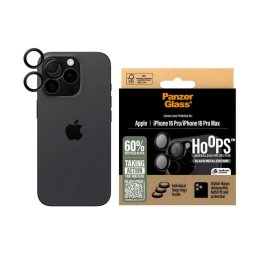 Folie Protectie PanzerGlass Camera Spate Hoops pentru Apple iPhone 16 Pro Max / 16 Pro Sticla Securizata
