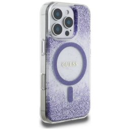 Husa Guess Apple iPhone 16 Pro Resin Bottom Glitter Mov
