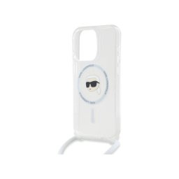 Husa Karl Lagerfeld Apple iPhone 16 Pro IML Crossbody Karl's Head Transparent