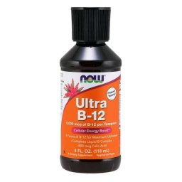 NOW Foods Ultra vitamina B-12 Lichid 118 ml