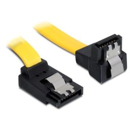 Delock Cable SATA 6 Gb/s up/down metal 30 cm yellow