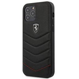 Husa Ferrari Husa Off Track Quilted iPhone 12 / 12 Pro Negru