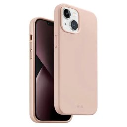 Husa Uniq case Lino Hue iPhone 14 6.1" Magclick Charging pink/blush pink