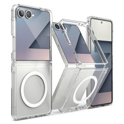 Husa Fusion Magnetic MagSafe, Samsung Galaxy Z Flip 7, Transparent
