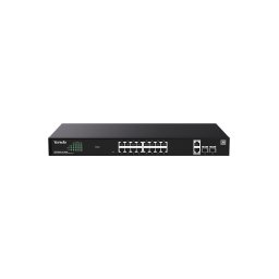 Switch SWITCH TENDA PoE cloud managed, 18 GE+2 SFP porturi Gigabit, buget PoE 250W, metalic "TEG2220P-16-250W" (timbru verde 2 lei)