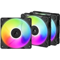 Ventilator Carcasa 120 mm Set 3 Bucati "ACFAN00333A" - Iluminare ARGB/RGB, 500 - 3000 RPM, Flux Aer 73 CFM, Flux invers (reverse), Lagar Fluid Dynamic