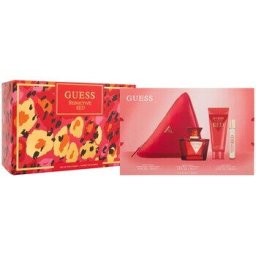 Seductive Red Dárková sada EDT 75 ml, tělové mléko 100 ml, miniaturka EDT 15 ml a kosmetická taštička