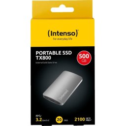 SSD Extern TX800 500 GB USB 3.2 Gen 2x2 "3828450" - Citire 2100 MB/s, Scriere 2100 MB/s, 20 Gbps, Antracit