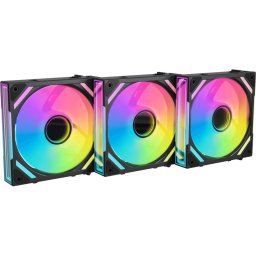WingBoost 4, case fan black, 3-pack, 120 mm