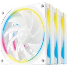Ventilator Carcasa 120 mm Set 3 Bucati "R-FL12SE-WHAPN3-G" - Iluminare ARGB/RGB, 1900 RPM, Zgomot 67 dBA, Flux Aer 74 CFM, PWM, Lagar Fluid Dynamic