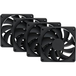 Ventilator Carcasa 120 mm Set 4 Bucati "FAN--FA12-BB-4" - 1500 RPM, Zgomot 28 dBA, Flux Aer 72 CFM, PWM, Lagar Fluid Dynamic