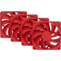 Ventilator Carcasa 120 mm Set 4 Bucati "FAN--FA12-RR-4" - 1500 RPM, Zgomot 28 dBA, Flux Aer 72 CFM, PWM, Lagar Fluid Dynamic